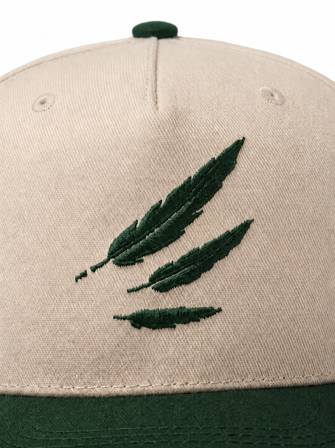 Wingman Snapback Logo Hat (Green / Cream)