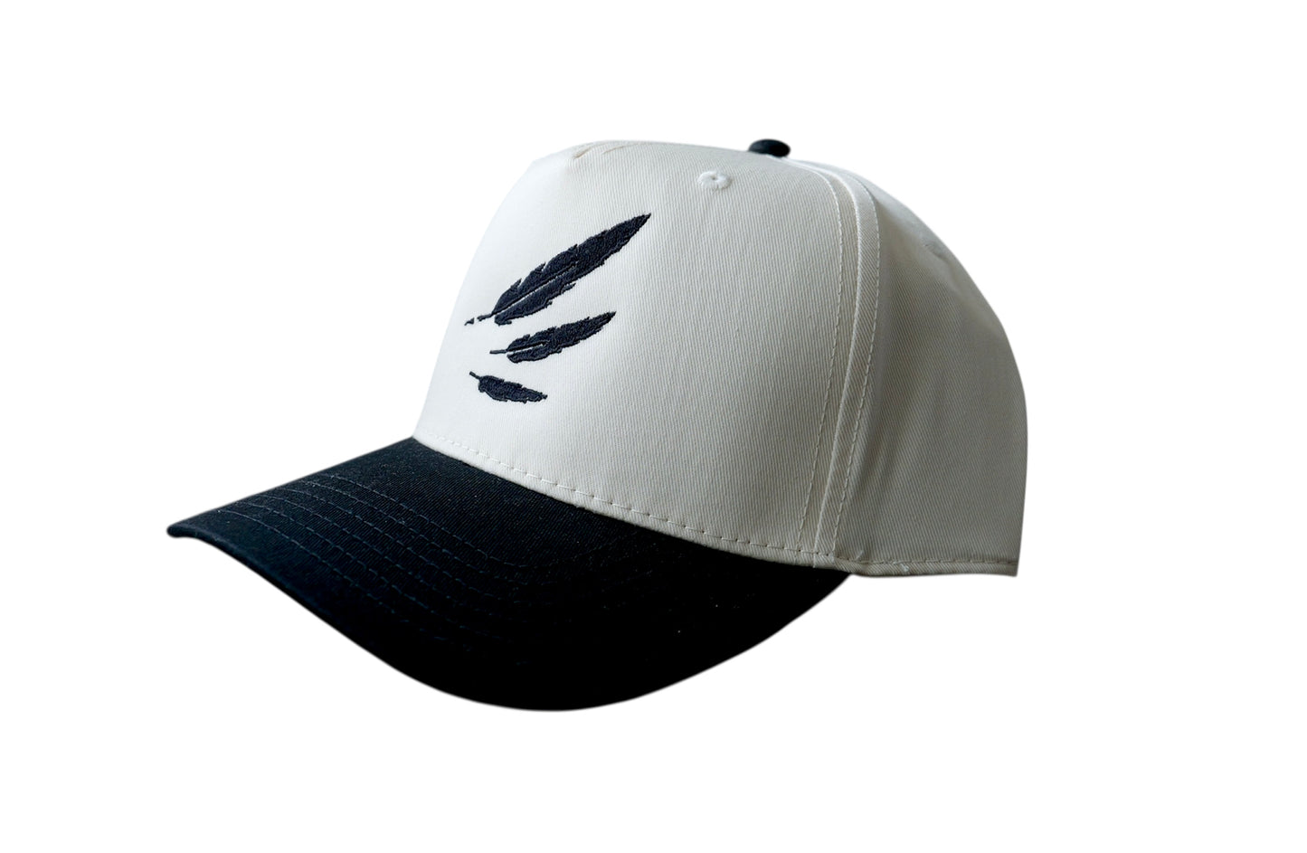 Wingman Snapback Logo Hat (Black / Cream)