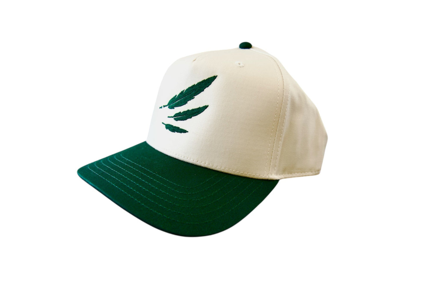 Wingman Snapback Logo Hat (Green / Cream)