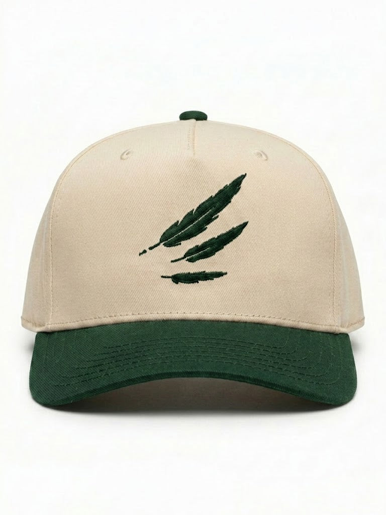 Wingman Snapback Logo Hat (Green / Cream)