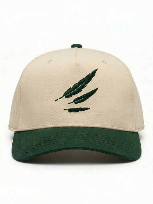 Wingman Snapback Logo Hat (Green / Cream)