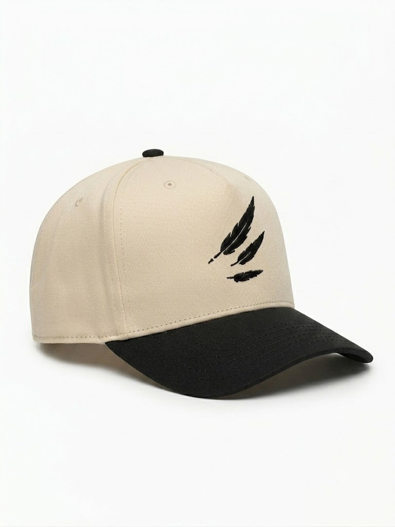 Wingman Snapback Logo Hat (Black / Cream)