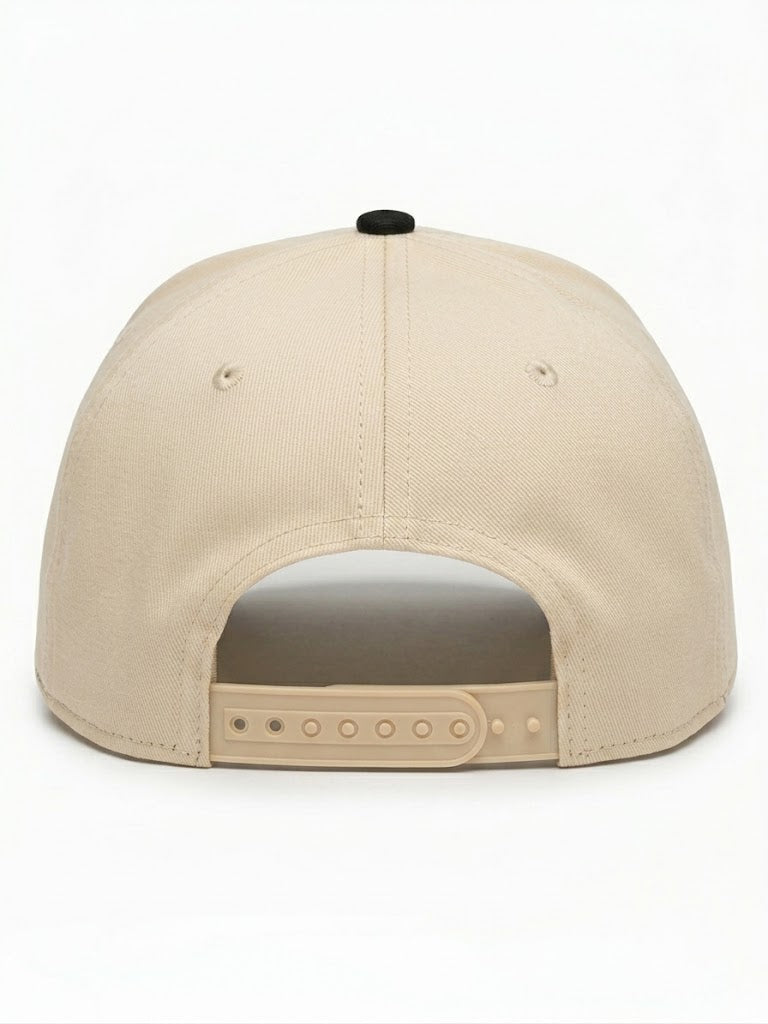 Wingman Snapback Logo Hat (Black / Cream)