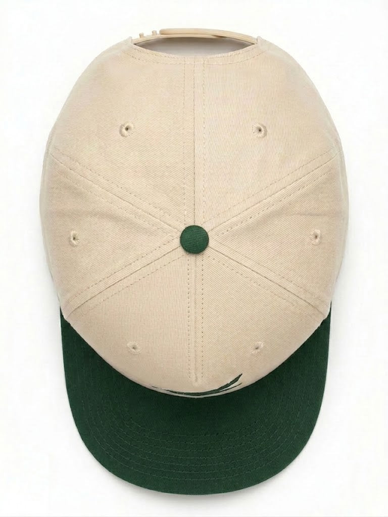Wingman Snapback Logo Hat (Green / Cream)