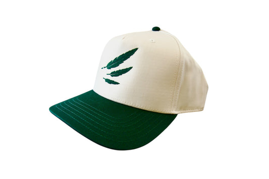 Wingman Snapback Logo Hat (Green / Cream)